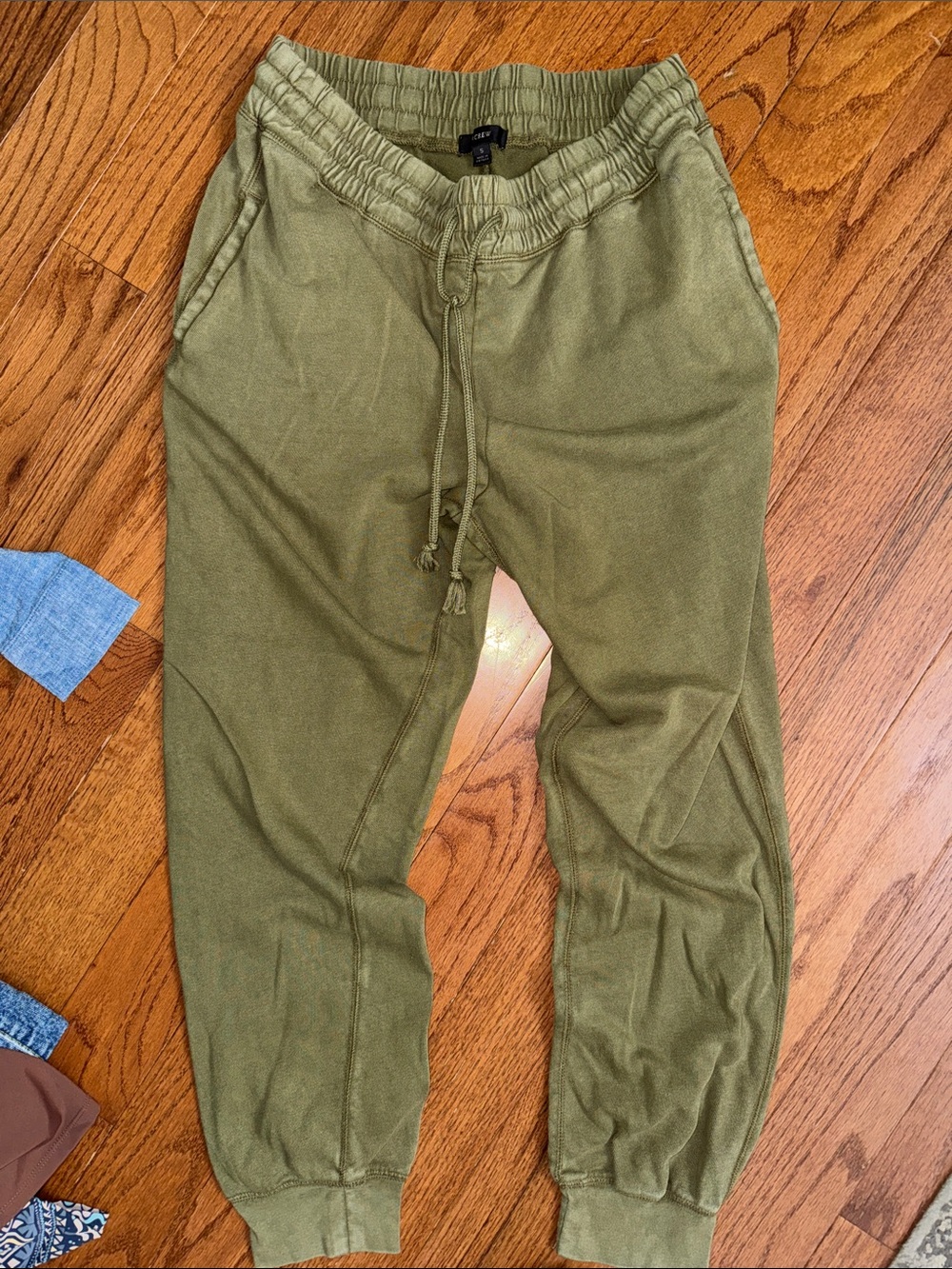 J. Crew Olive Green Track Joggers